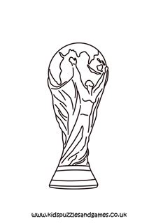 World Cup Trophy Colouring Page - Kids Puzzles and Games