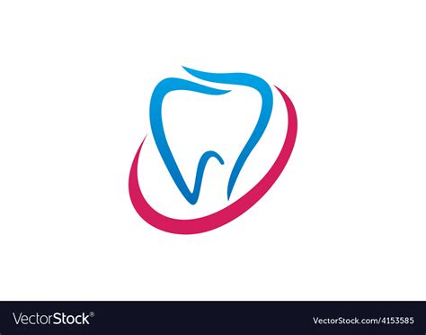 Teeth medical abstract logo Royalty Free Vector Image