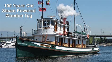 Vintage-steam powered tugboat being restored for 100th birthday. - YouTube