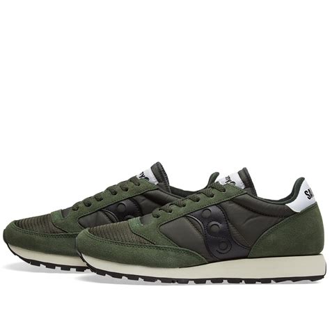 Saucony Jazz Original Vintage Dark Green & Black | END. (UK)