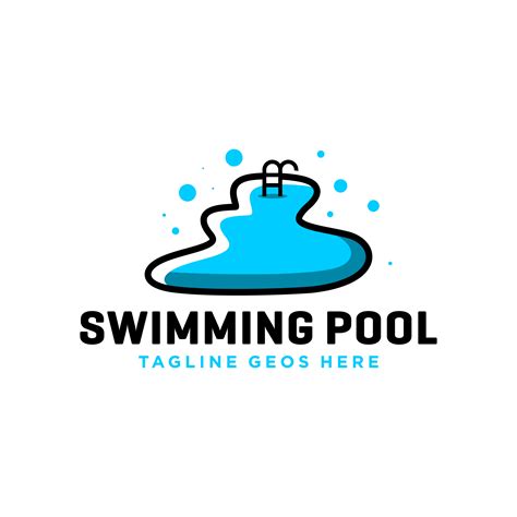 swimming pool inspiration illustration logo design 5364690 Vector Art ...