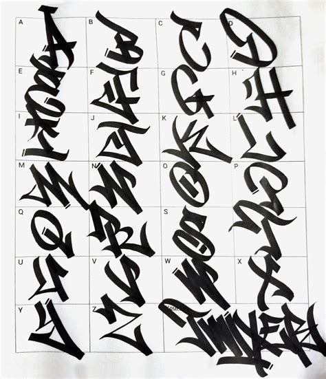 Graffiti Letters: A Stylish Alphabet for Tagging