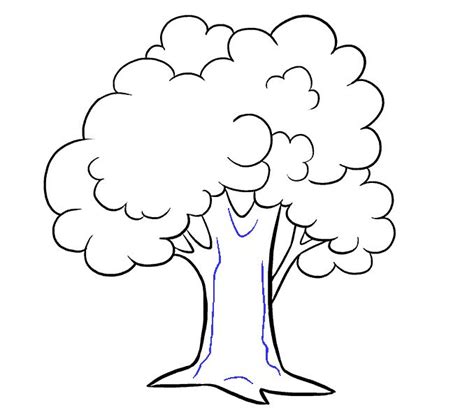 How to Draw a Cartoon Tree | Easy Step by Step Drawing Guides | Cartoon ...