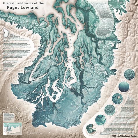 Glacial Landforms of the Puget Lowland , by Daniel Coe of the ...