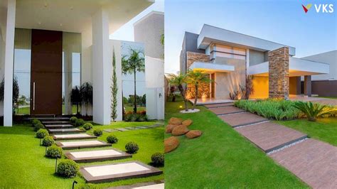 Contemporary Minimalist Landscaping Yarn, Modern Front Yard Landscaping ...