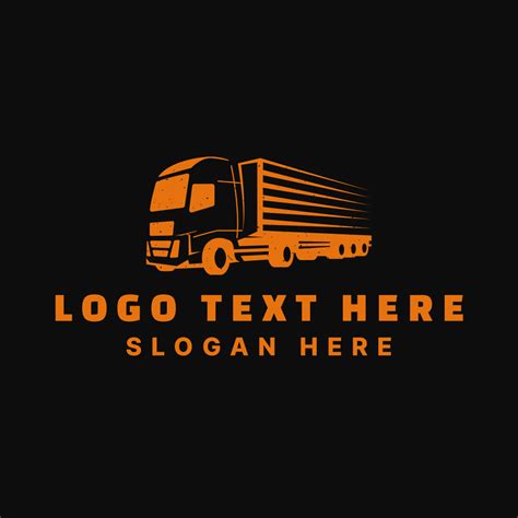 Orange Freight Truck Logo | BrandCrowd Logo Maker