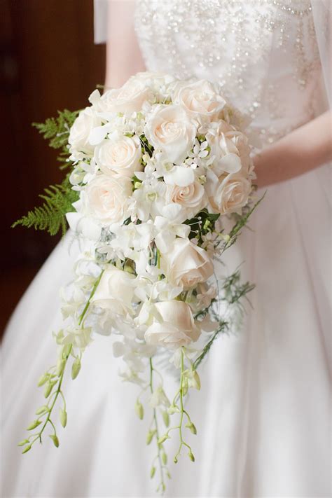 Princess Diana-Inspired Cascading Bridal Bouquet