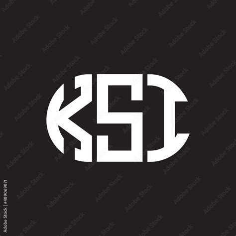 KSI letter logo design on black background. KSI creative initials ...