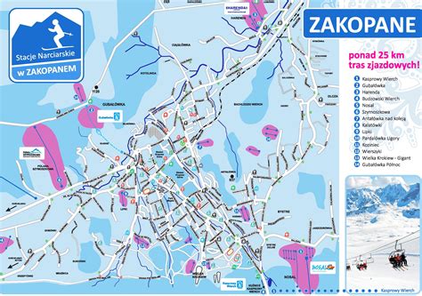 Zakopane ski map - Ontheworldmap.com