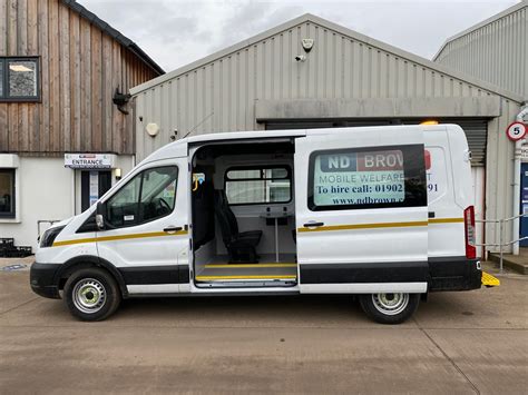 3.5 Tonne GVW Welfare Van For Hire | ND Brown Ltd