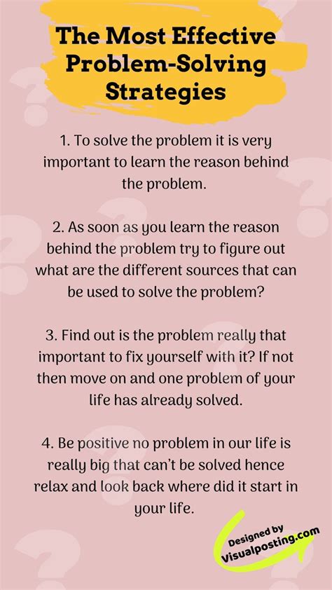 The most effective problem-solving strategies - Problem Solving ...