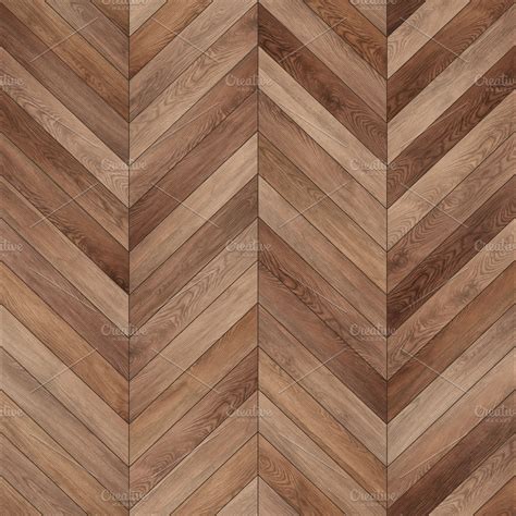 Seamless wood parquet texture (chevron brown) | Custom-Designed ...