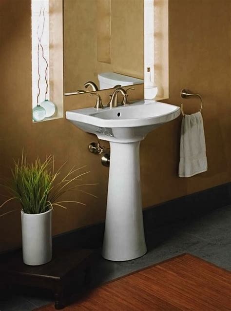 Bathroom Pedestal Sink Backsplash - Image to u