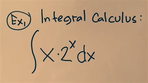 Integration by Parts, using Exponential function - YouTube