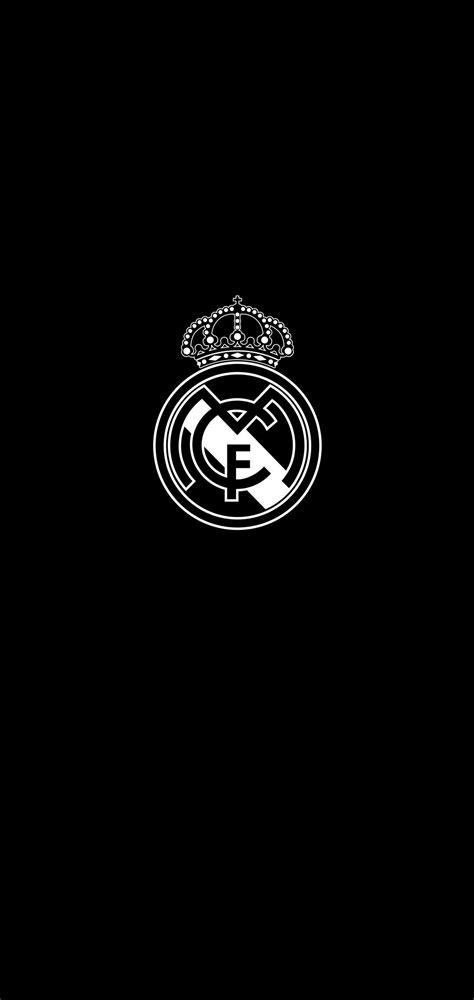 Download Real Madrid Logo Black And White PNG