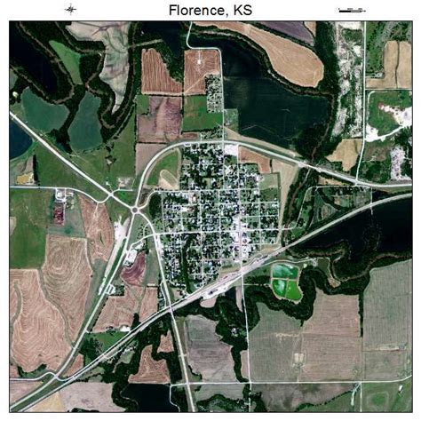 Aerial Photography Map of Florence, KS Kansas