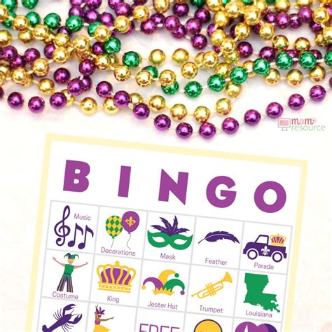 Mardi Gras Party Games - Fun Printable Game For Up To 200