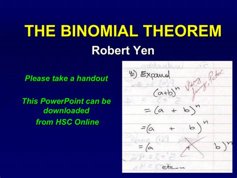 The Binomial Theorem | Free Download Nude Photo Gallery