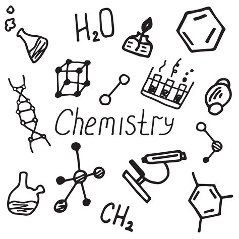 set on the theme of chemistry 7225614 Vector Art at Vecteezy