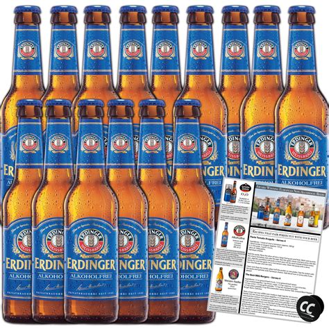 Erdinger Alkoholfrei Non Alcoholic Beer 15 Pack, Award Winning Beer ...