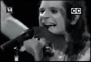 Ozzy Osbourne Biting the Head Off of a Live Bat