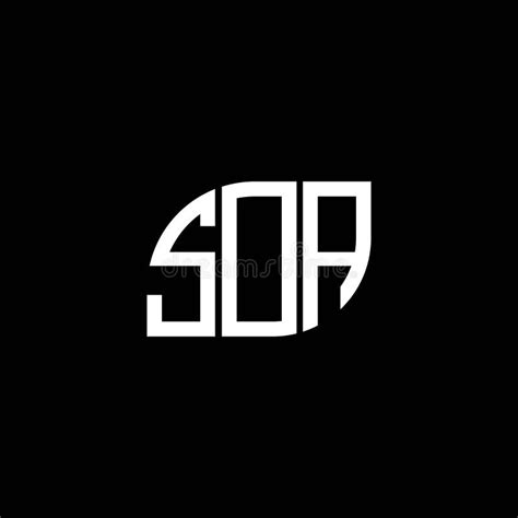 SOA Letter Logo Design on Black Background. SOA Creative Initials ...