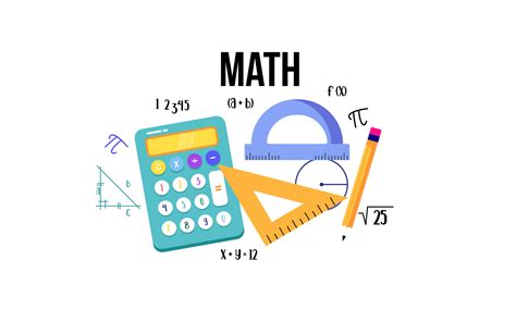 Cartoon maths elements background, education logo 13115385 Vector Art ...