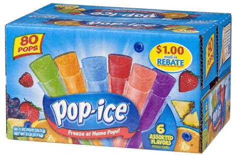 Pop Ice 80ct/1oz Assorted Flavors | Jelsert | Recipe | Tropical flavor ...