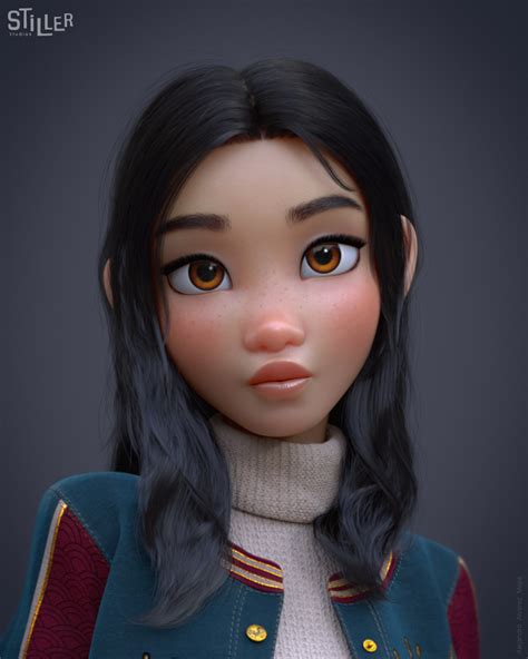 ArtStation - Sun Hee 3d Model Character, Female Character Design ...