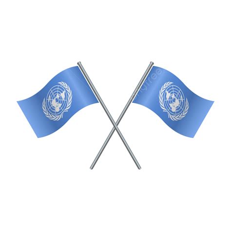 Flag United Nations Waving On Transparent Background Png