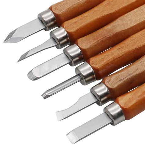 12pcs Woodcut Knife Wood Carving Tool Woodworking Hobby Arts Craft ...