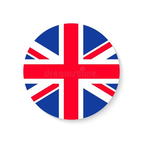 Flag Uk. Round Union Jack. British Icon. Circle of England or Great ...