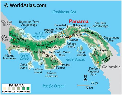 Mapa De Panama Playas