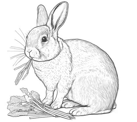 Free Bunny Rabbits Coloring Pages