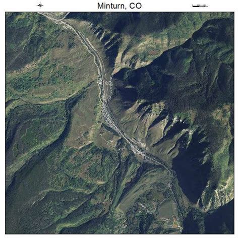 Aerial Photography Map of Minturn, CO Colorado