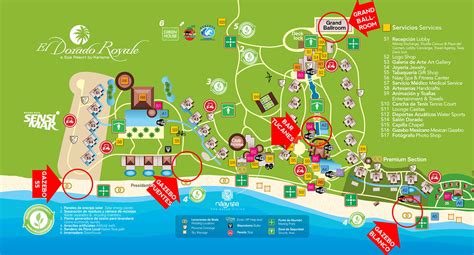 El Dorado Royale Full Size Map Of Resort