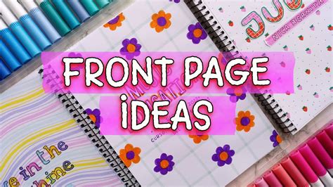 Notebook Page Decorating Ideas