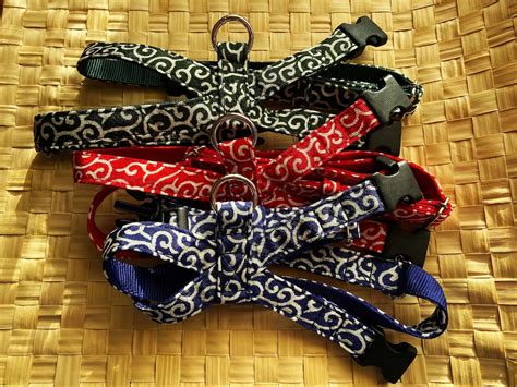 Shiba inu KARAKUSA dog Harness Navy-Blue Color | Etsy