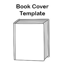 Free Blank Book Cover Template - Book Report & Reading Clip Art