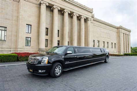 Black Cadillac Escalade SUV Stretch Limousine Rental KC