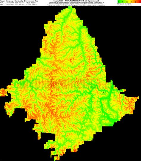 Free Rowan County, Kentucky Topo Maps & Elevations