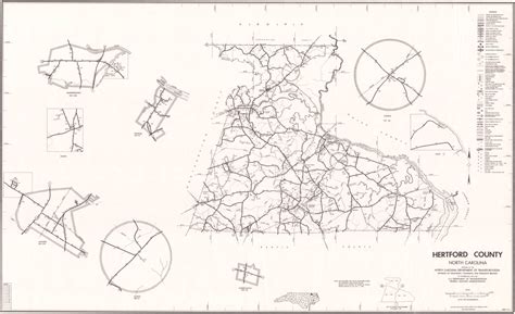 1980 Road Map of Hertford County, North Carolina