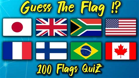 Guess The Flag in 5 Seconds | 100 FLAGS QuiZ, Challenge - YouTube