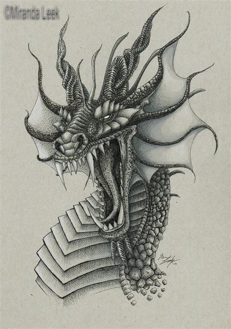 Pencil Dragon Sketch at PaintingValley.com | Explore collection of ...