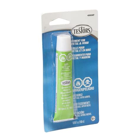 Testors 0.63 oz. Metal and Wood Adhesive Glue (12-Pack)-4505A - The ...