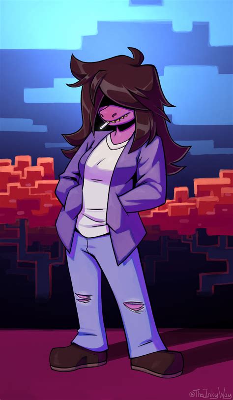 Deltarune Fan Art: Susie by TheInkyWay on Newgrounds