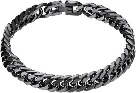 Amazon.com: mens black chain bracelet