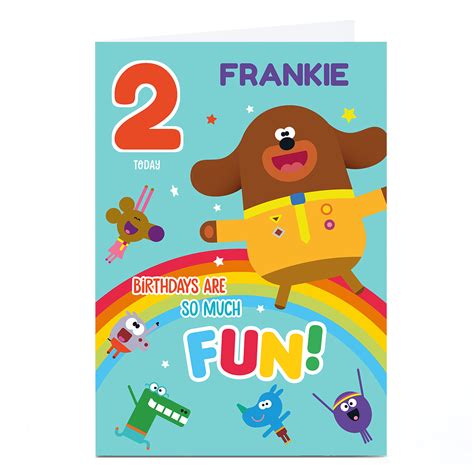 Buy Personalised Hey Duggee Birthday Card - So Much Fun for GBP 2.29 ...