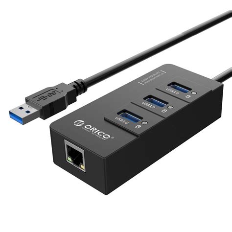 USB3.0 Hub with Gigabit Ethernet Converter - Orico