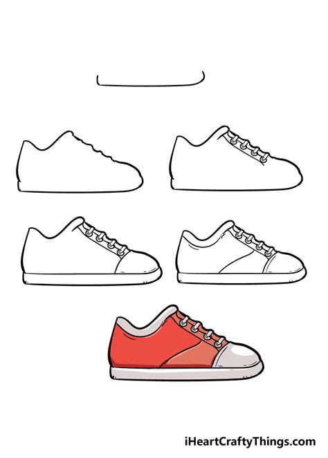 Tutoriel Comment dessiner des chaussures simples avec 6 étapes de base ...